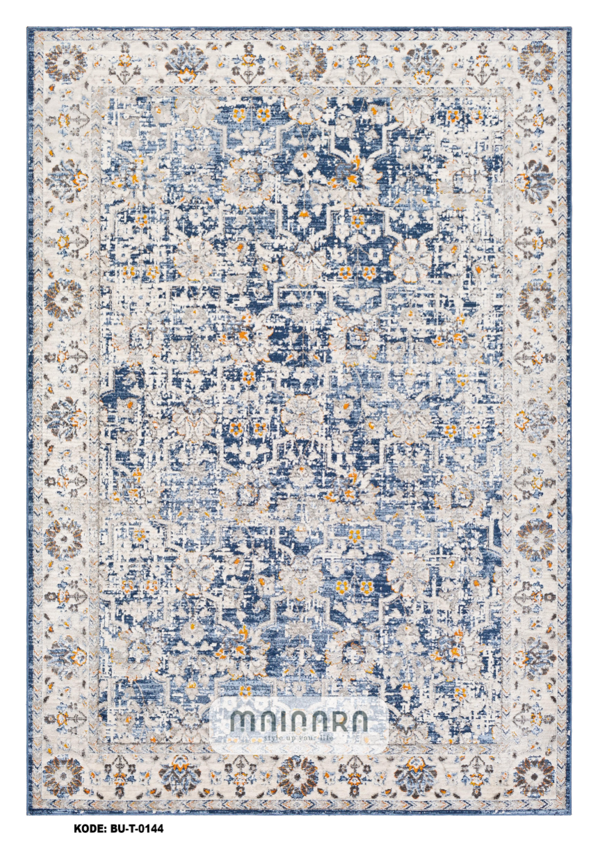 Karpet Tradisional (BU-T-0144) - Blue,Grey