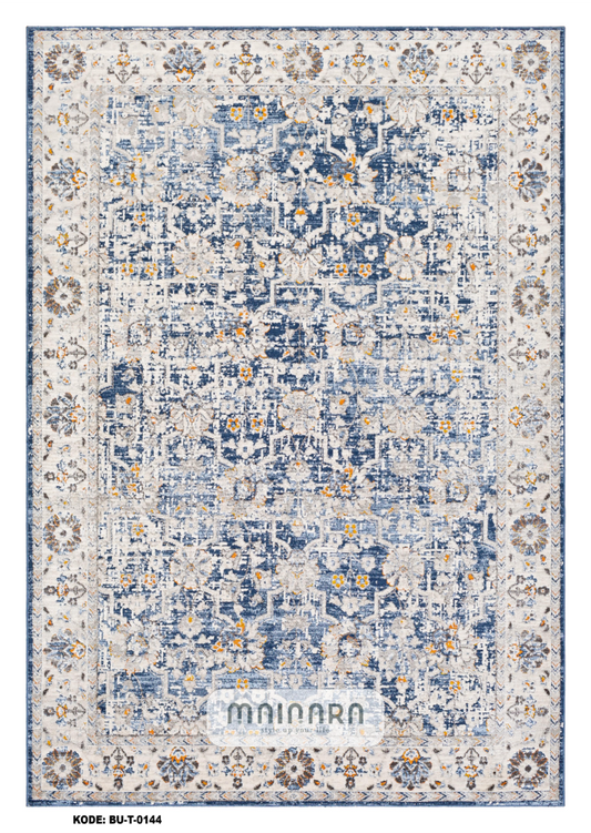 Karpet Tradisional (BU-T-0144) - Blue,Grey