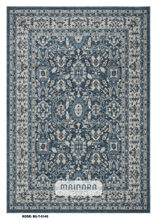 Karpet Tradisional (BU-T-0145) - Blue,Grey