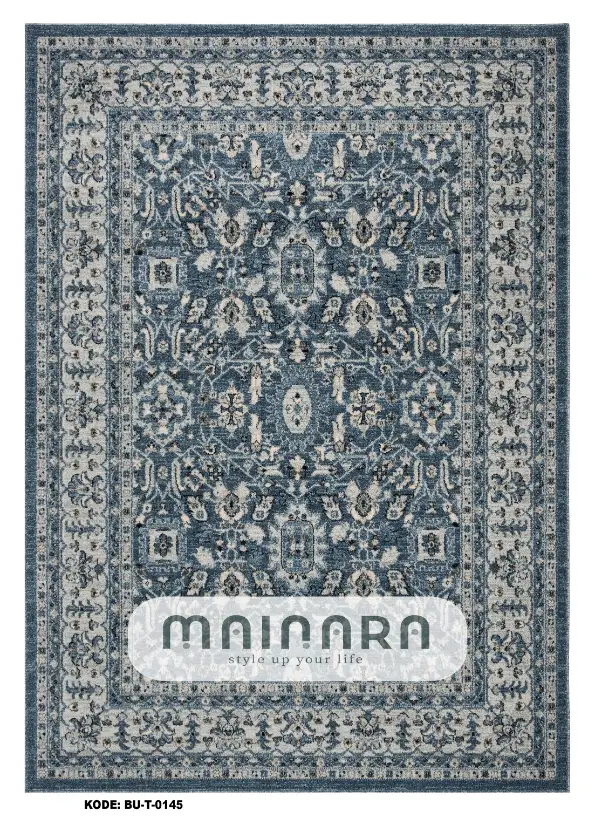 Karpet Tradisional (BU-T-0145) - Blue,Grey