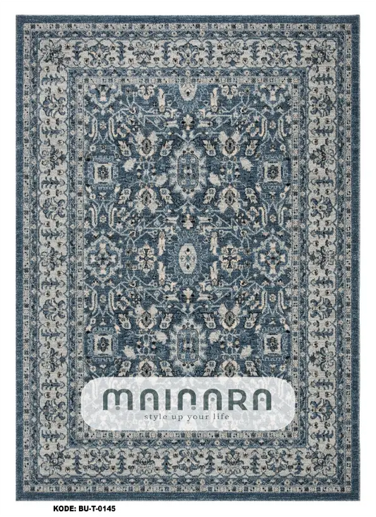 Karpet Tradisional (BU-T-0145) - Blue,Grey