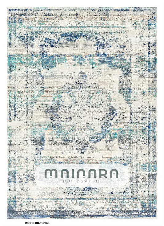 Karpet Tradisional (BU-T-0148) - Blue,Grey,Tosca