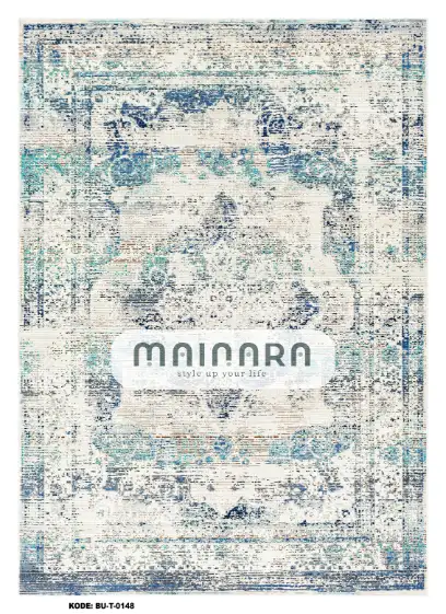 Karpet Tradisional (BU-T-0148) - Blue,Grey,Tosca