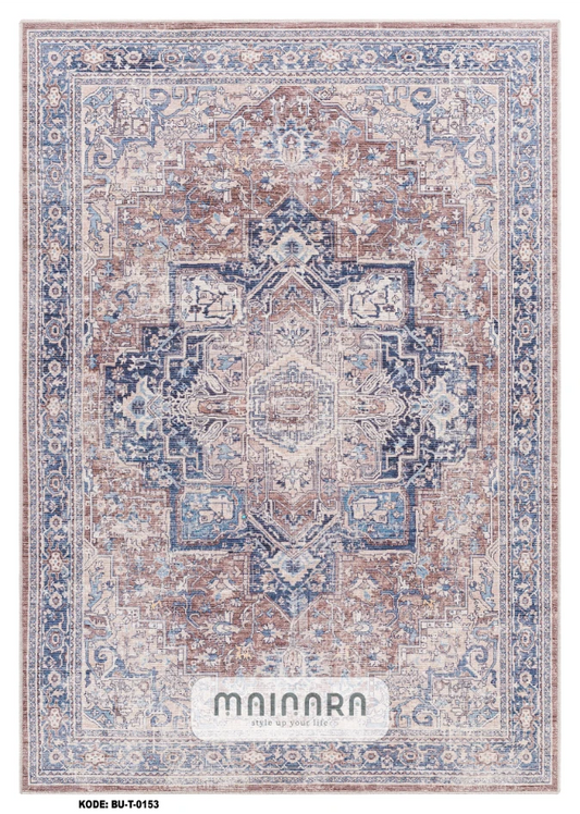 Karpet Tradisional (BU-T-0153) - Blue,Brown