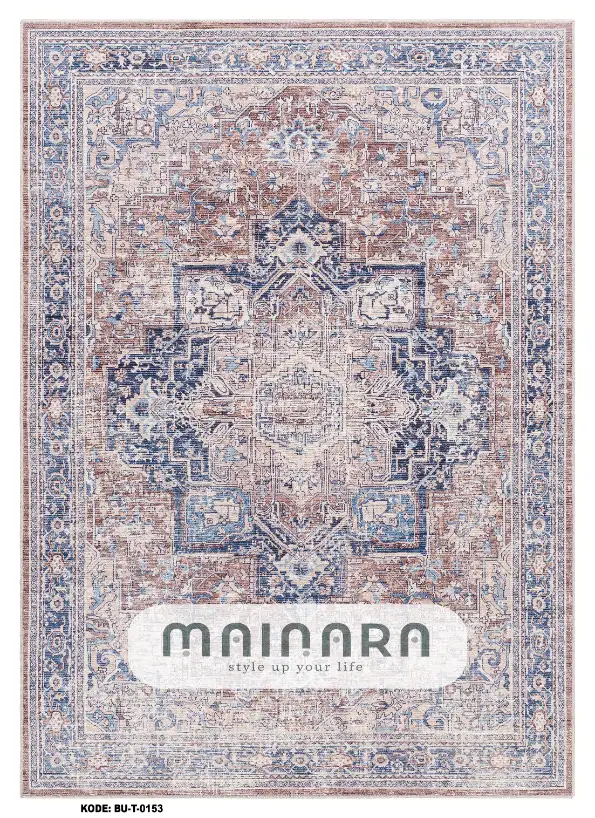 Karpet Tradisional (BU-T-0153) - Blue,Brown