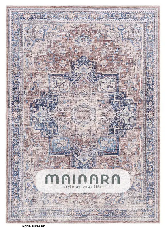 Karpet Tradisional (BU-T-0153) - Blue,Brown
