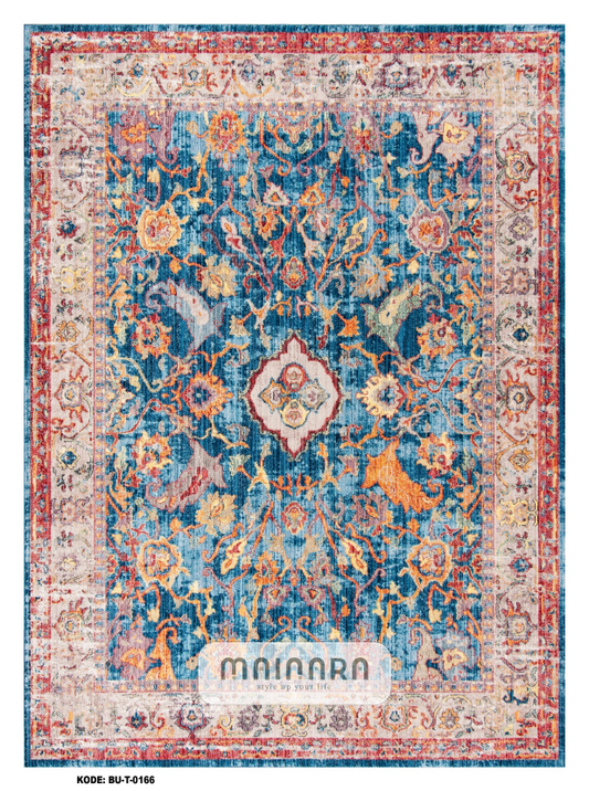 Karpet Tradisional (BU-T-0166) - Blue,Red