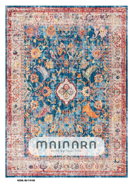 Karpet Tradisional (BU-T-0166) - Blue,Red