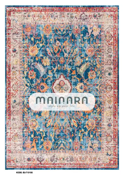 Karpet Tradisional (BU-T-0166) - Blue,Red