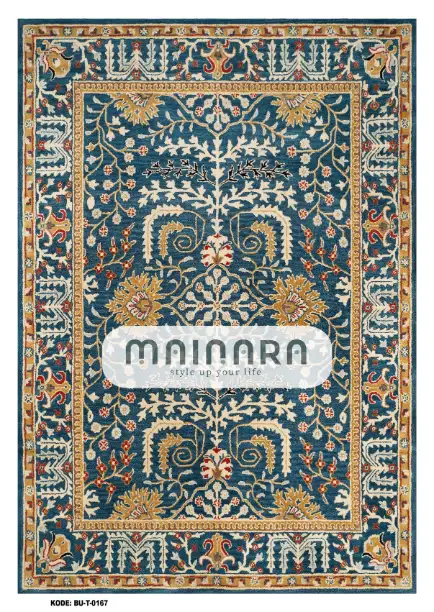 Karpet Tradisional (BU-T-0167) - Blue,Tosca