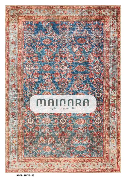 Karpet Tradisional (BU-T-0168) - Blue,Red