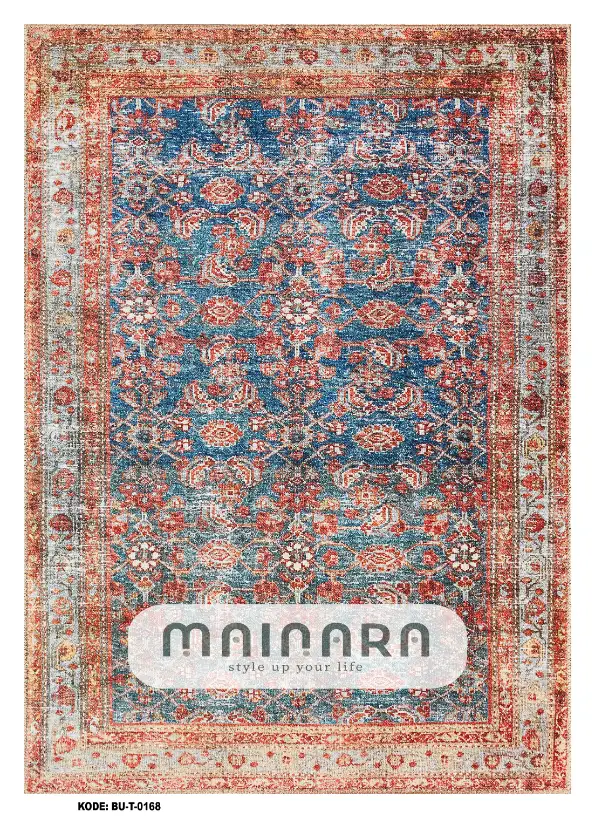 Karpet Tradisional (BU-T-0168) - Blue,Red