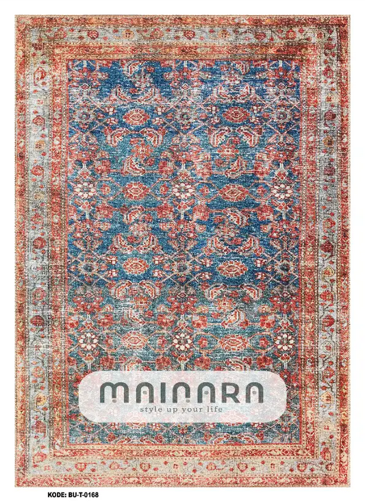 Karpet Tradisional (BU-T-0168) - Blue,Red