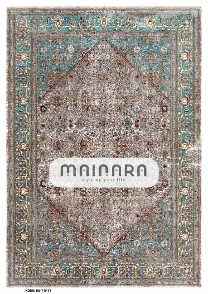 Karpet Tradisional (BU-T-0177) - Blue,Brown