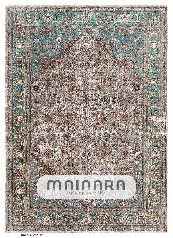 Karpet Tradisional (BU-T-0177) - Blue,Brown