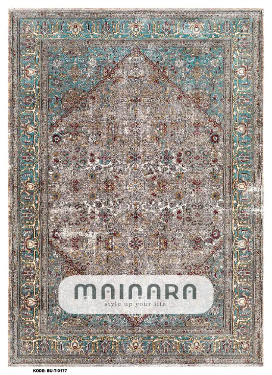 Karpet Tradisional (BU-T-0177) - Blue,Brown