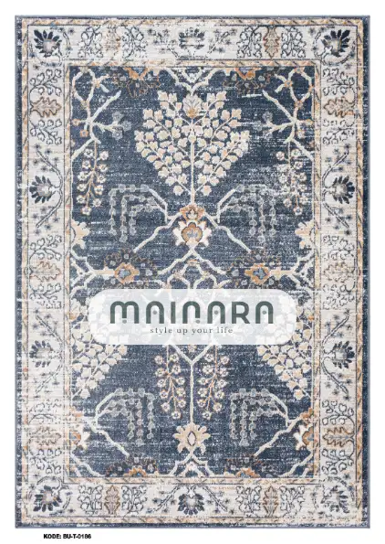 Karpet Tradisional (BU-T-0186) - Blue,Grey,Navy