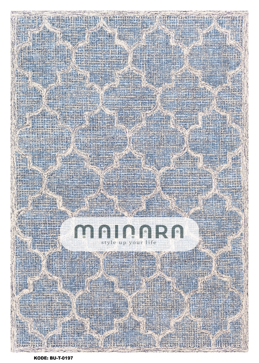 Karpet Tradisional (BU-T-0197) - Blue, Grey