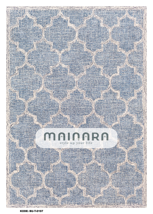 Karpet Tradisional (BU-T-0197) - Blue, Grey