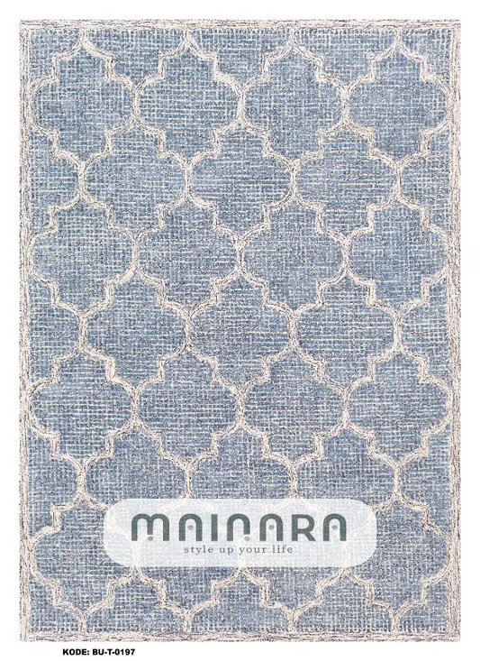 Karpet Tradisional (BU-T-0197) - Blue, Grey