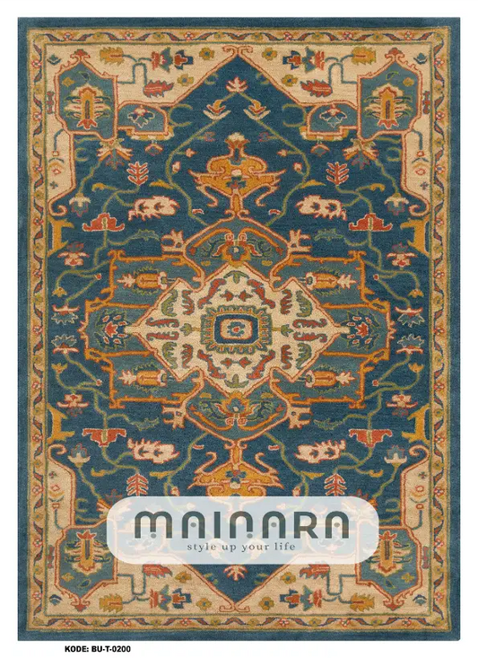 Karpet Tradisional (BU-T-0200) - Blue,Brown