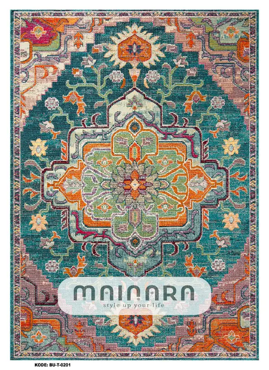 Karpet Tradisional (BU-T-0201) - Blue, Red