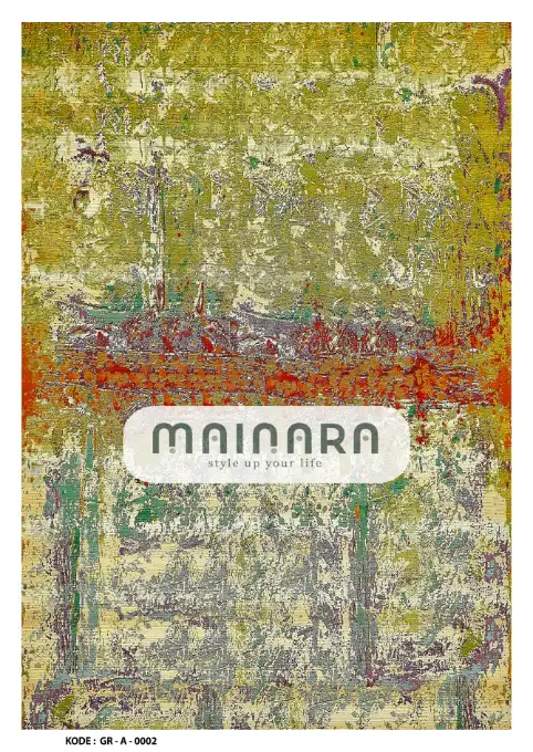 Karpet Abstrak (GR-A-0002) - Green
