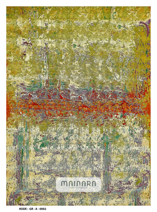 Karpet Abstrak (GR-A-0002) - Green