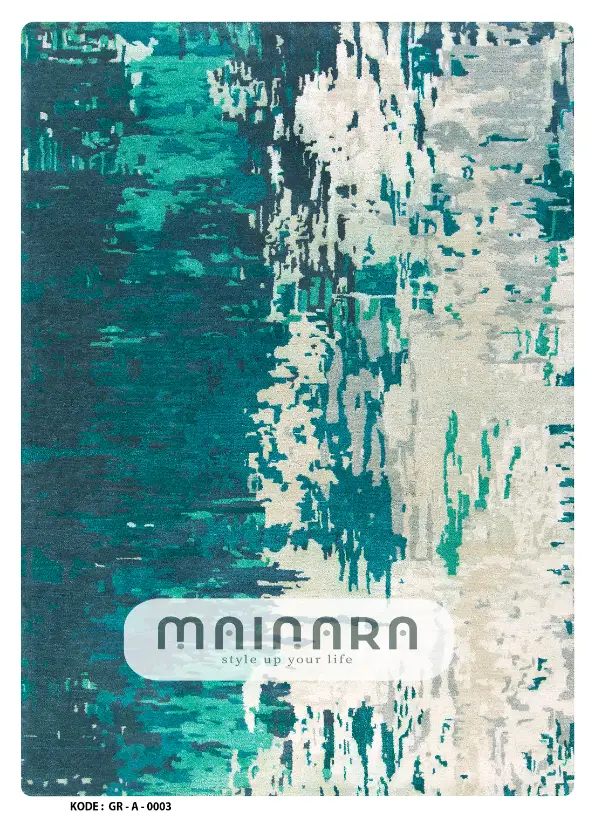 Karpet Abstrak (GR-A-0003) - Green,Grey