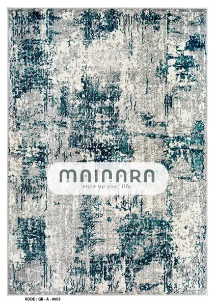 Karpet Abstrak (GR-A-0005) - Green,Grey