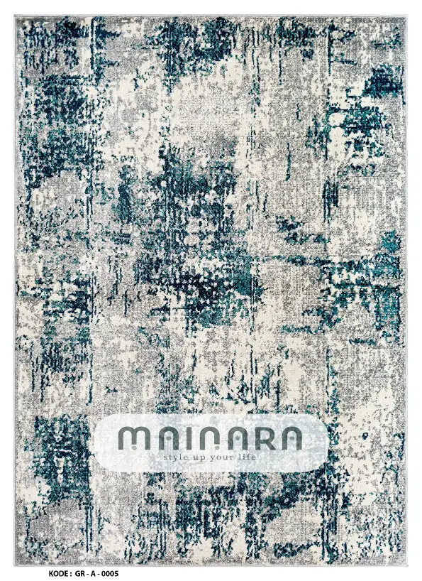 Karpet Abstrak (GR-A-0005) - Green,Grey
