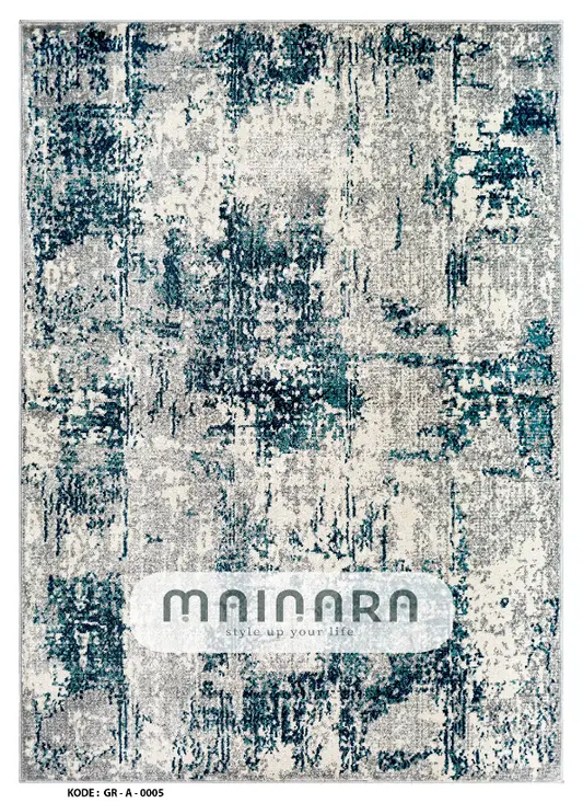 Karpet Abstrak (GR-A-0005) - Green,Grey