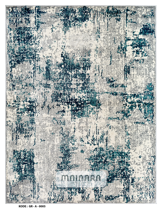 Karpet Abstrak (GR-A-0005) - Green,Grey