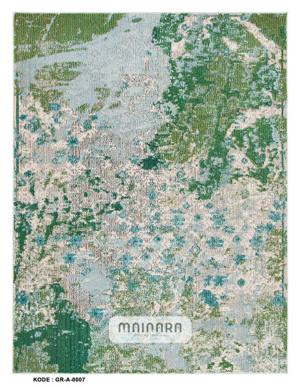 Karpet Abstrak (GR-A-0007) - Green,Grey