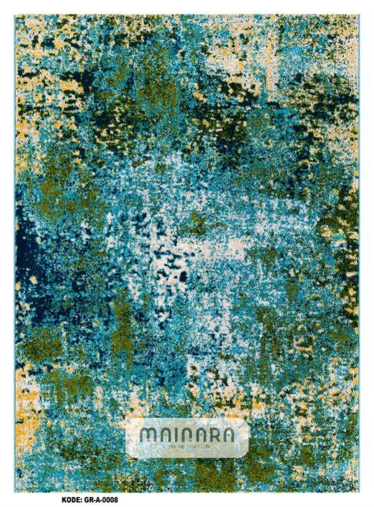 Karpet Abstrak (GR-A-0008) - Green,Blue,Yellow