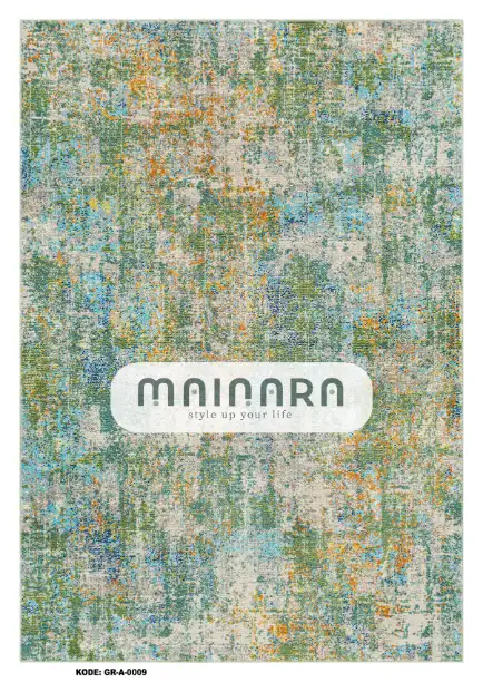 Karpet Abstrak (GR-A-0009) - Green,Blue,Orange