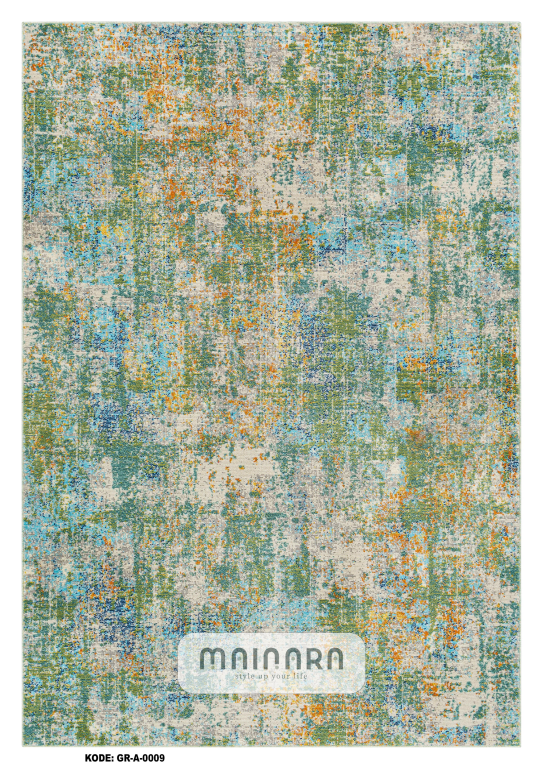 Karpet Abstrak (GR-A-0009) - Green,Blue,Orange