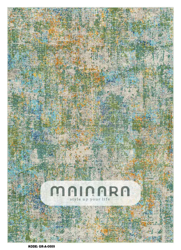 Karpet Abstrak (GR-A-0009) - Green,Blue,Orange