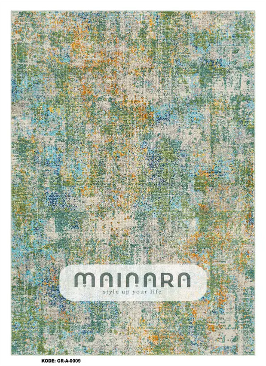 Karpet Abstrak (GR-A-0009) - Green,Blue,Orange