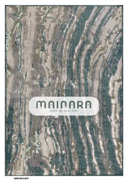 Karpet Abstrak (GR-A-0010) - Green,Grey