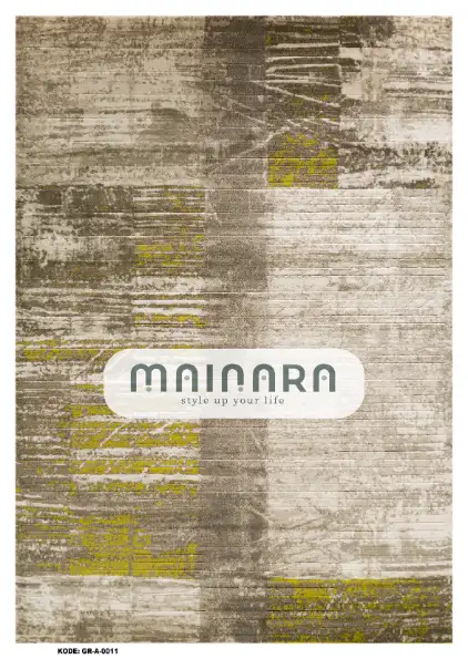 Karpet Abstrak (GR-A-0011) - Green, Brown