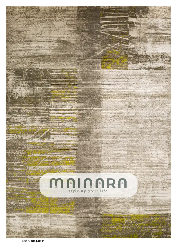 Karpet Abstrak (GR-A-0011) - Green, Brown