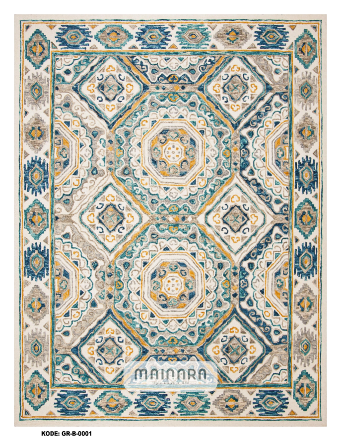 Karpet Bohemian (GR-B-0001) - Green,Tosca
