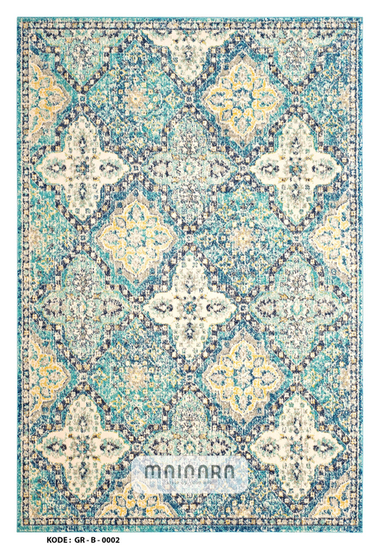 Karpet Bohemian (GR-B-0002) - Green,Tosca,Cream