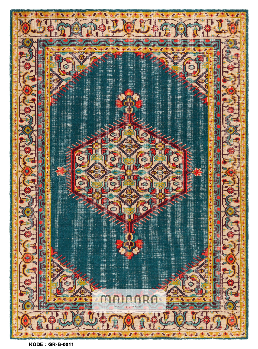 Karpet Bohemian (GR-B-0011) - Green,Tosca