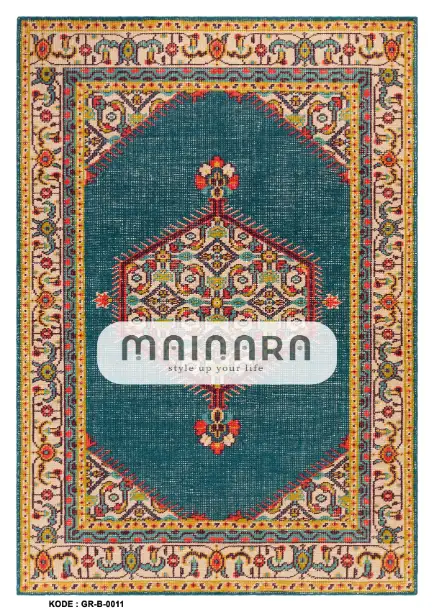 Karpet Bohemian (GR-B-0011) - Green,Tosca,Red,Yellow