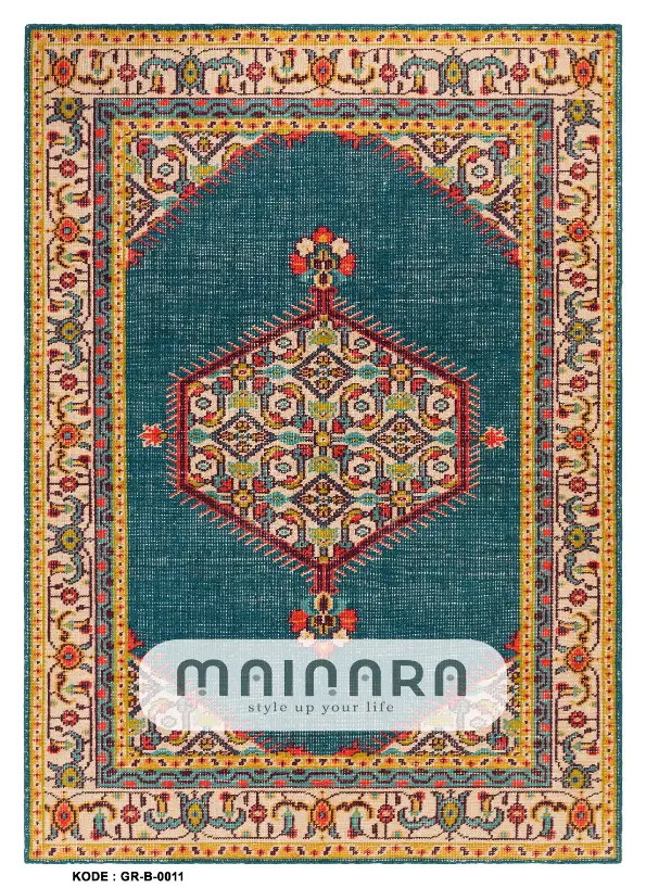 Karpet Bohemian (GR-B-0011) - Green,Tosca,Red,Yellow