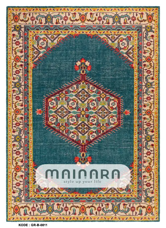 Karpet Bohemian (GR-B-0011) - Green,Tosca,Red,Yellow