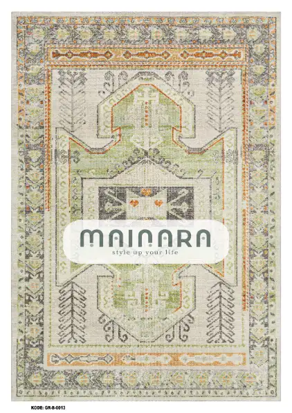 Karpet Bohemian (GR-B-0013) - Green,Orange