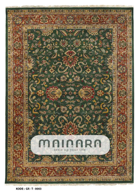 Karpet Tradisional (GR-T-0003) - Green,Red,Brown